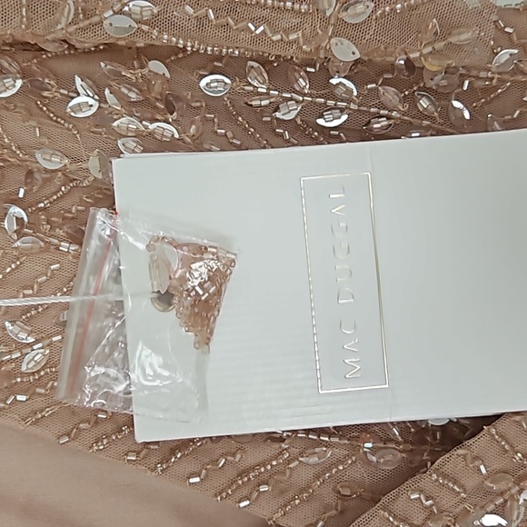 Mac DuggalEmbellished Flutter Sleeve Gown - Picture 11 of 11